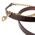 Load image into Gallery viewer, Huntley Equestrian Leather Lead with Brass Chain
