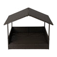 Load image into Gallery viewer, Huntley Pet Rattan Wicker Indoor Outdoor Cabana Raised Pet Bed

