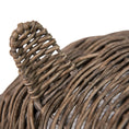 Load image into Gallery viewer, Huntley Pet Wicker Cat Shaped Play House Pet Bed with Cushion
