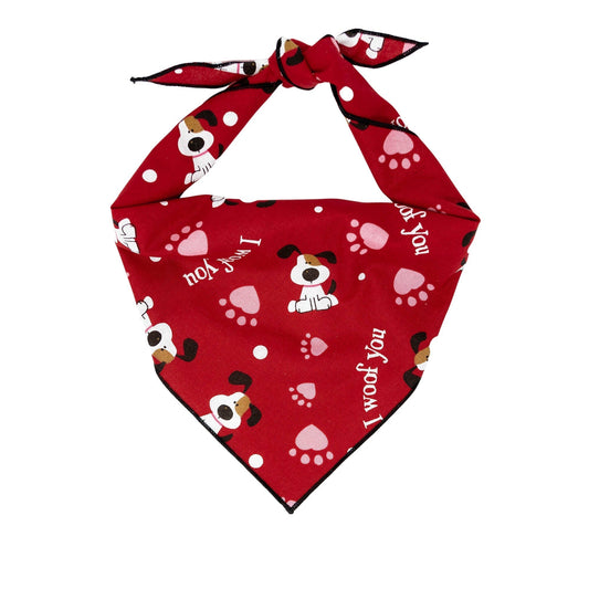 I Woof You Valentine Bandana