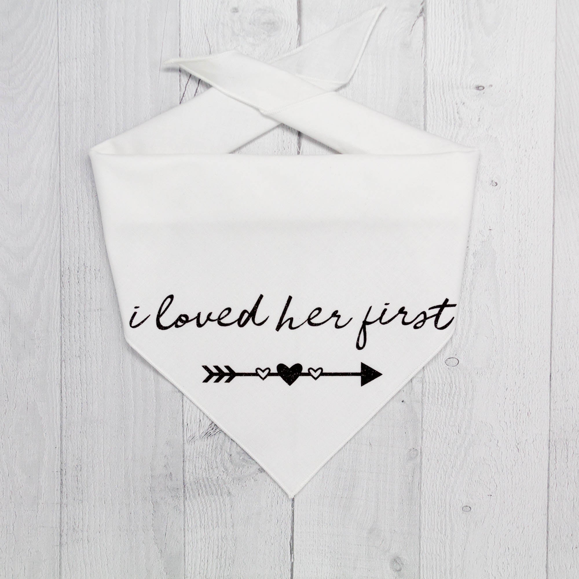 I loved Her First Wedding Dog Bandana