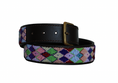 Load image into Gallery viewer, TKC Posey Argyle Wide Width Belt - Brass Buckle
