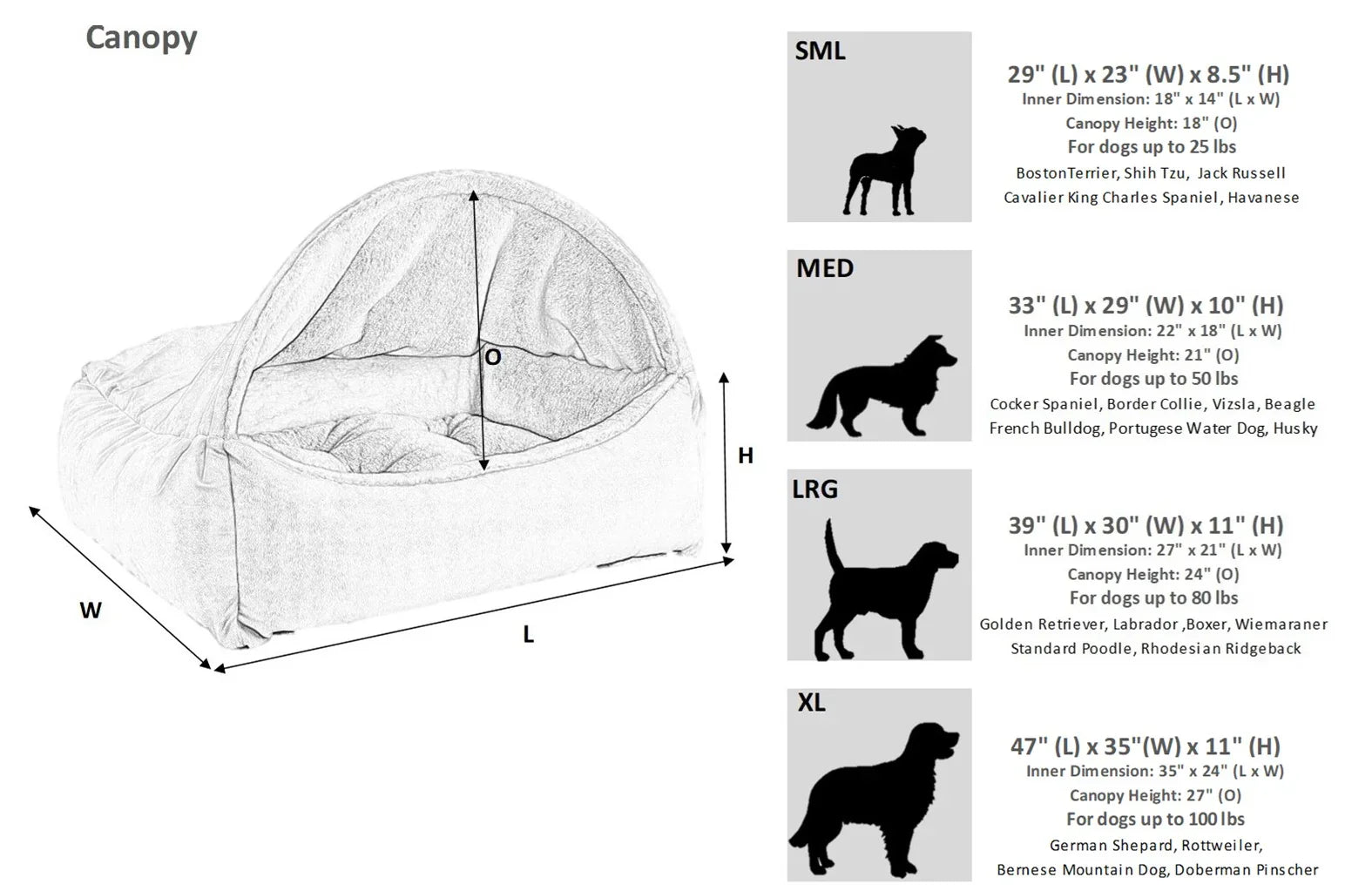 Bowsers Canopy Orthopedic Dog Bed in galaxy