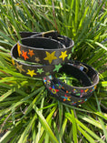 Load image into Gallery viewer, TKC Rainbow Stars Belt - Wide Width - Brass Buckle
