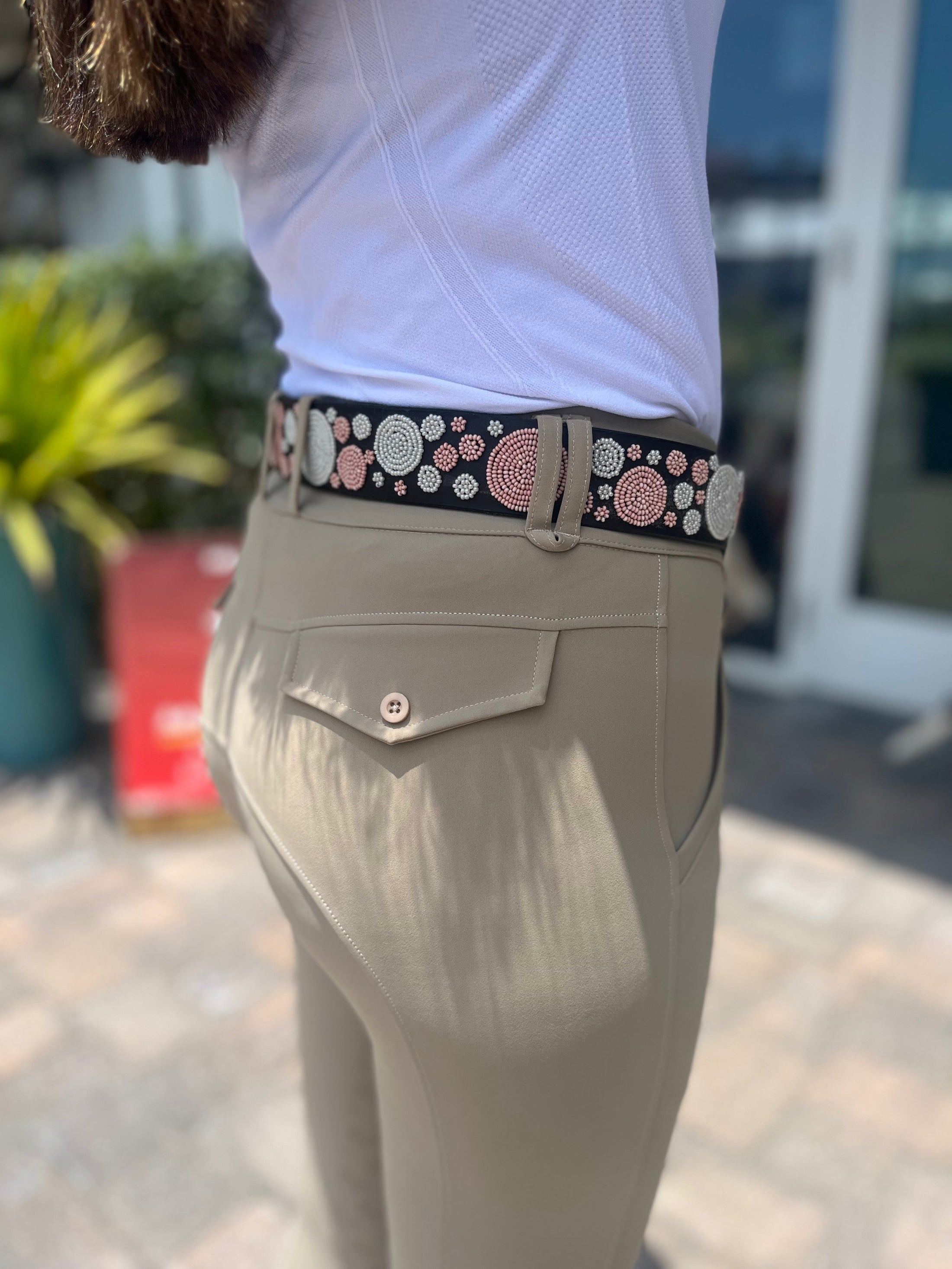 TKC Pink Dots Belt in Standard Width