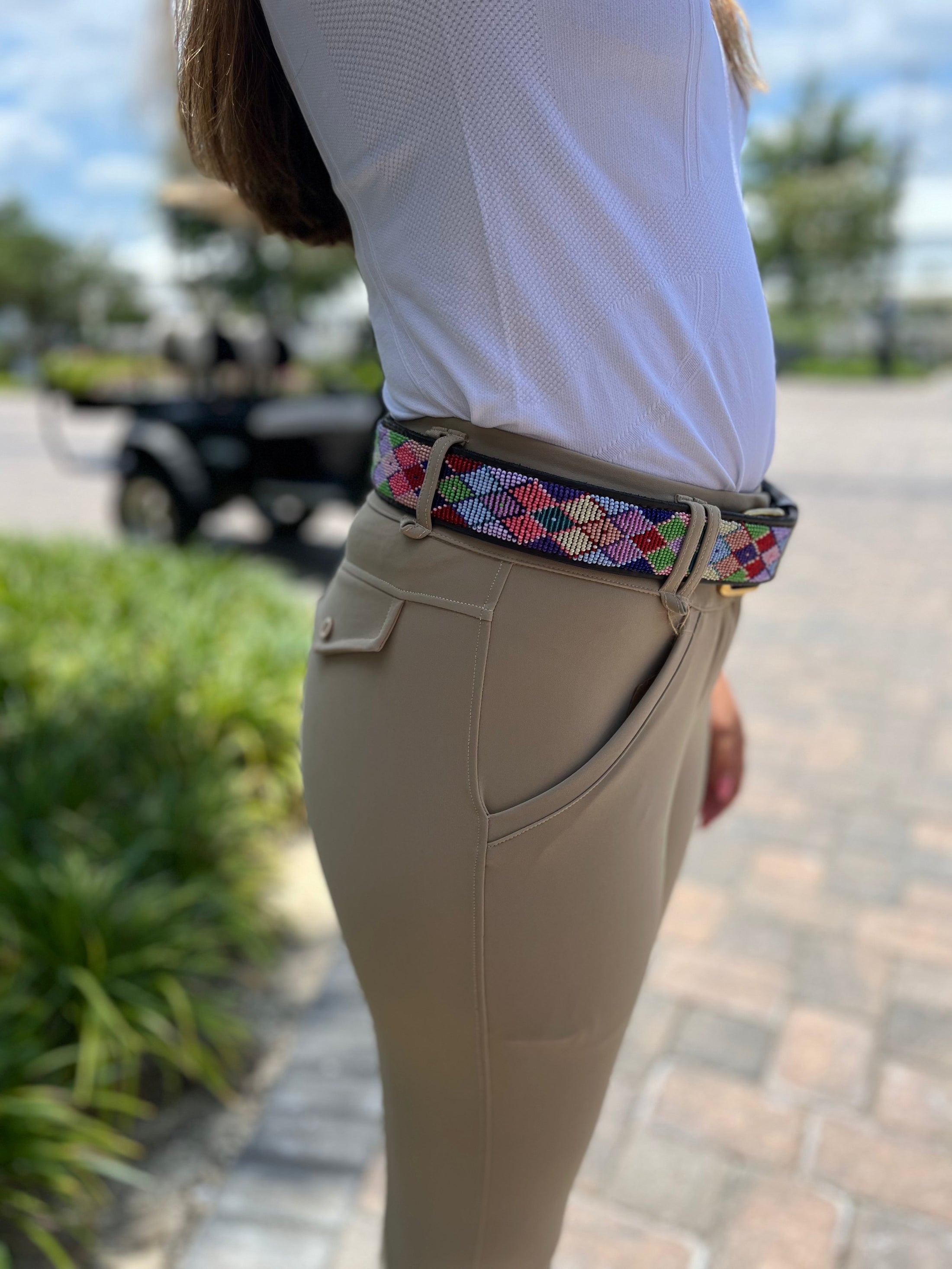TKC Posey Argyle Wide Width Belt - Brass Buckle
