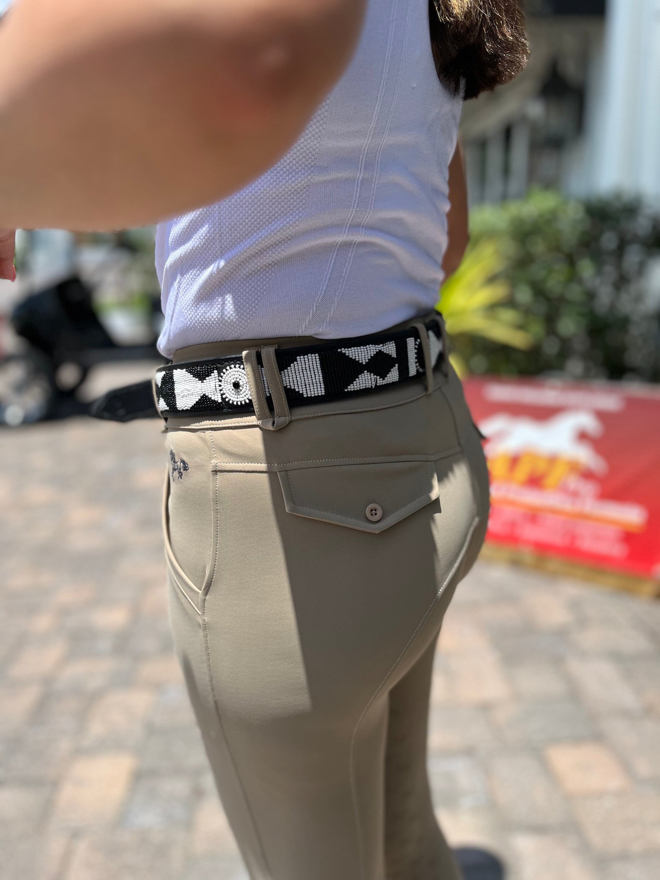 TKC Ebony and Ivory Belt in Standard Width