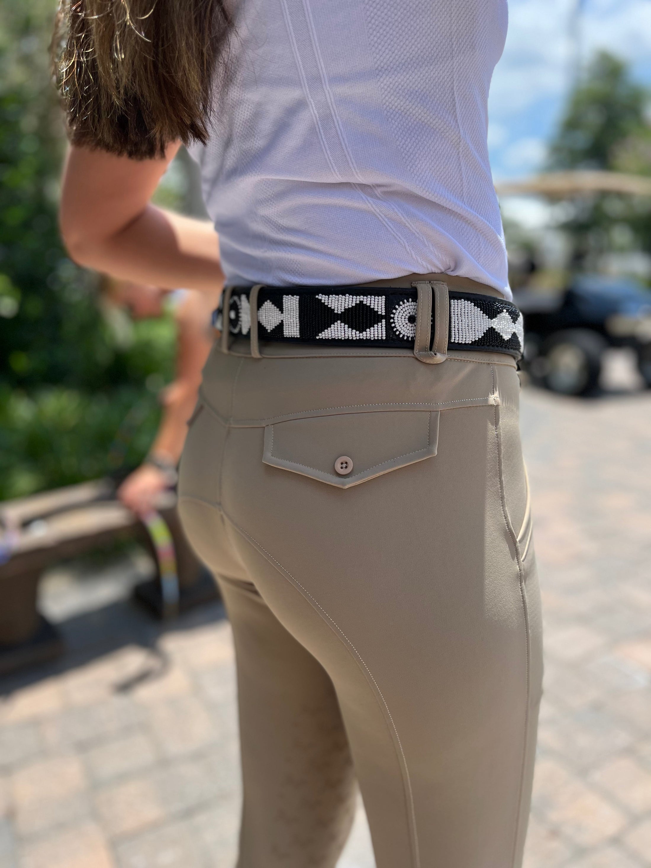 TKC Ebony and Ivory Belt in Standard Width