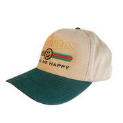 Pup Lux | 5 Panel Hat | Dark Green & Khaki