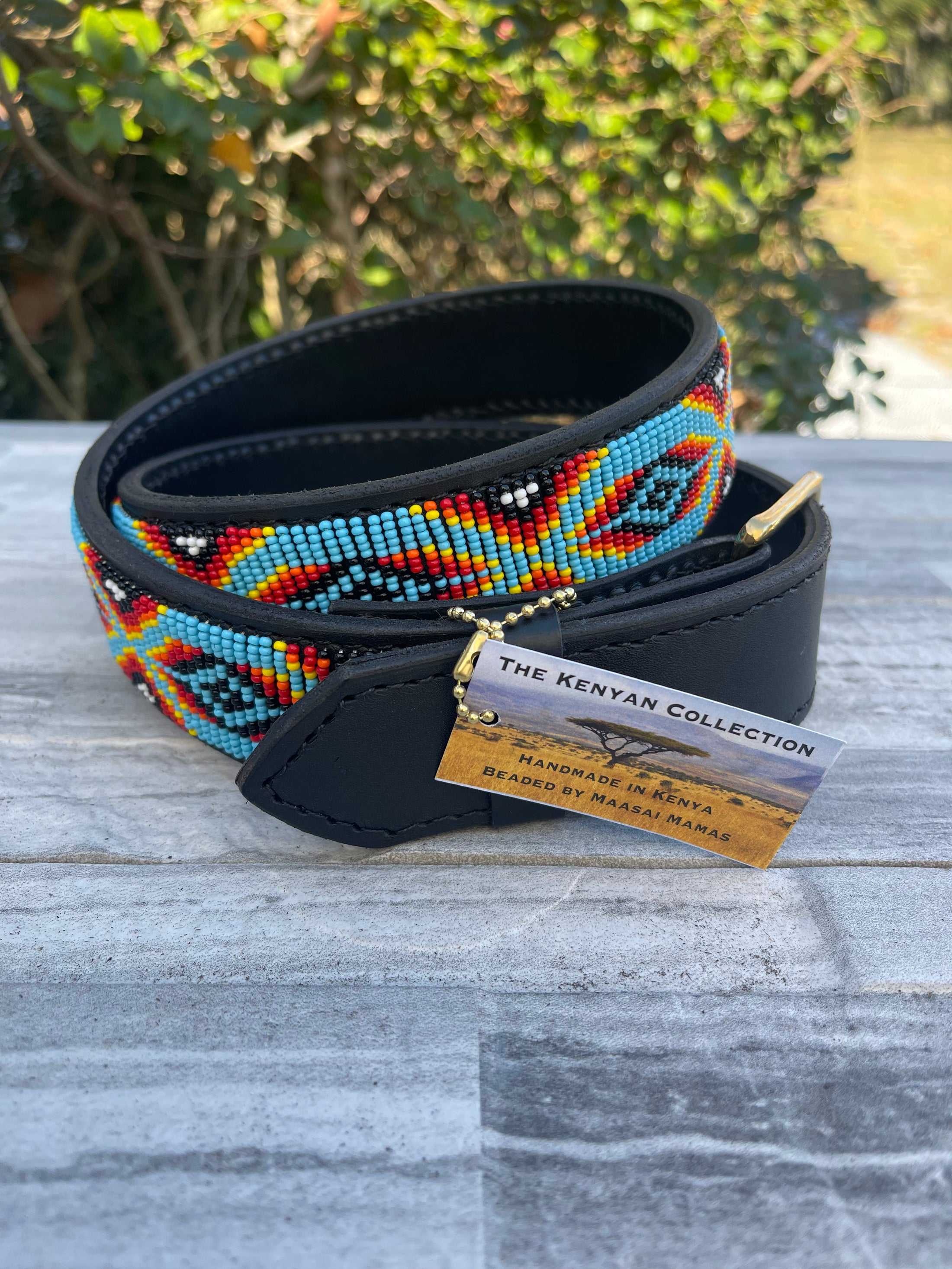 TKC Santa Fe Beaded Belt Wide Width The Aztec Collection - Silver Buckle