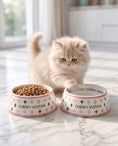 Load image into Gallery viewer, White Chewy Vuiton Bowls

