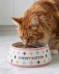 Load image into Gallery viewer, White Chewy Vuiton Bowls
