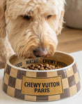 Load image into Gallery viewer, Checker Chewy Vuiton Bowls
