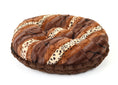 Load image into Gallery viewer, Exotic Fur Brown/Gold & Chocolate Mink Bagel Bed
