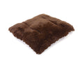 Load image into Gallery viewer, Exotic Fur Brown/Gold with Chocolate Shag Pillow Bed
