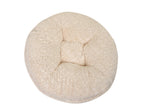 Crocodile Cream Mink Bagel Bed