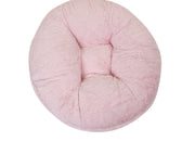 Baby Pink Mink Bagel Bed