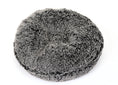 Load image into Gallery viewer, Black Frosted Shag Bagel Bed

