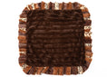 Load image into Gallery viewer, Exotic Fur Brown/Gold and Chocolate Mink Blanket
