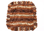 Exotic Fur Brown/Gold and Chocolate Mink Blanket