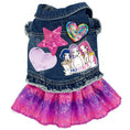 Load image into Gallery viewer, K-Pop Demon Hunter inspired Denim Dog Dress for dogs
