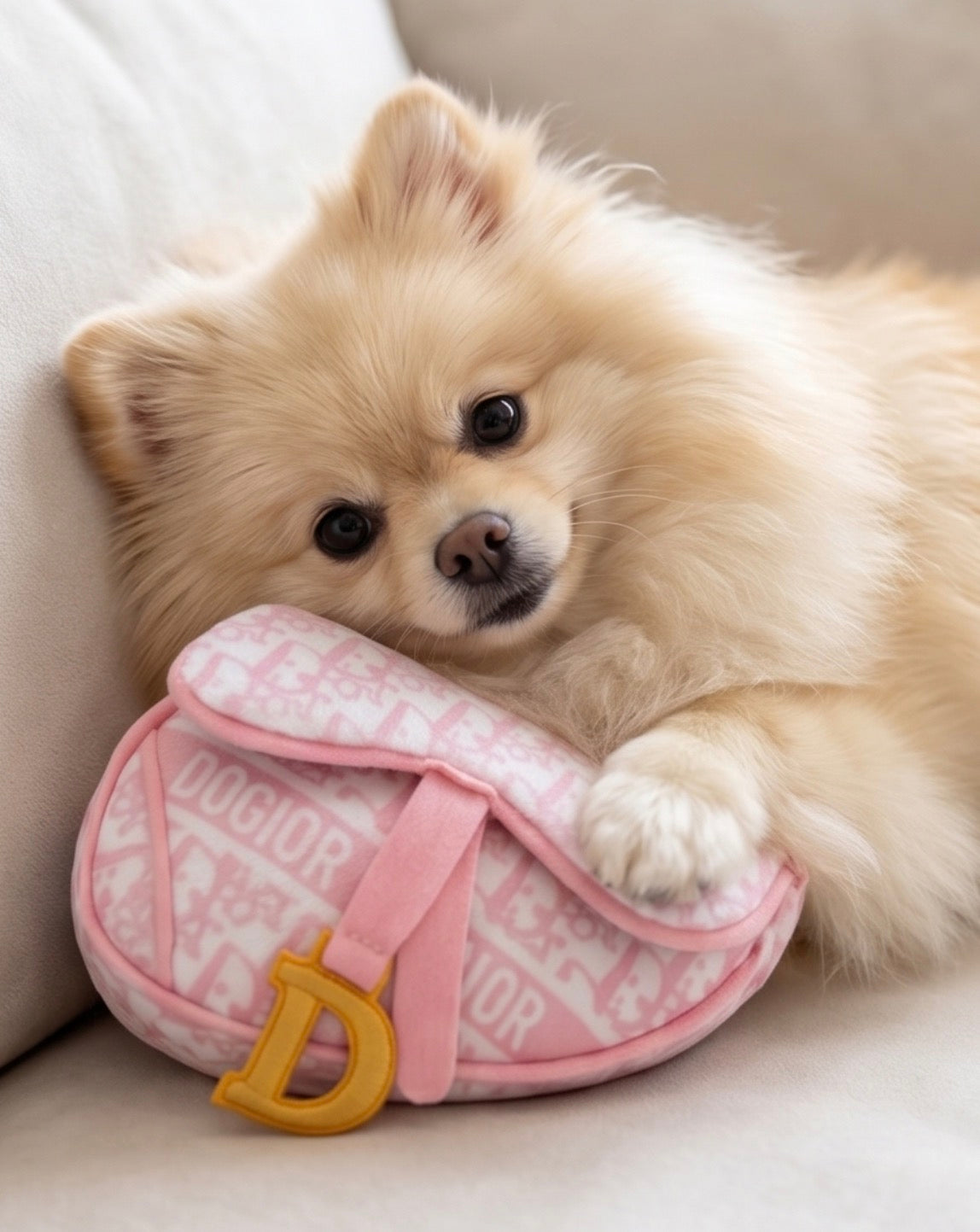 Pink Dogior Saddle Bag