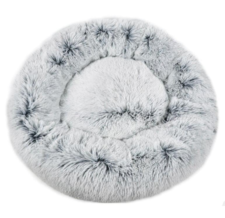 Mr. Peanut's 28" OrthoPlush® Pet Bed - Snowflake White Two Tone - Southlake Paws