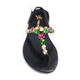 Load image into Gallery viewer, Black Suede with Multi Color Crystal

