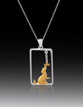 Load image into Gallery viewer, Ruff Love Pendant- Sterling Silver Pendant
