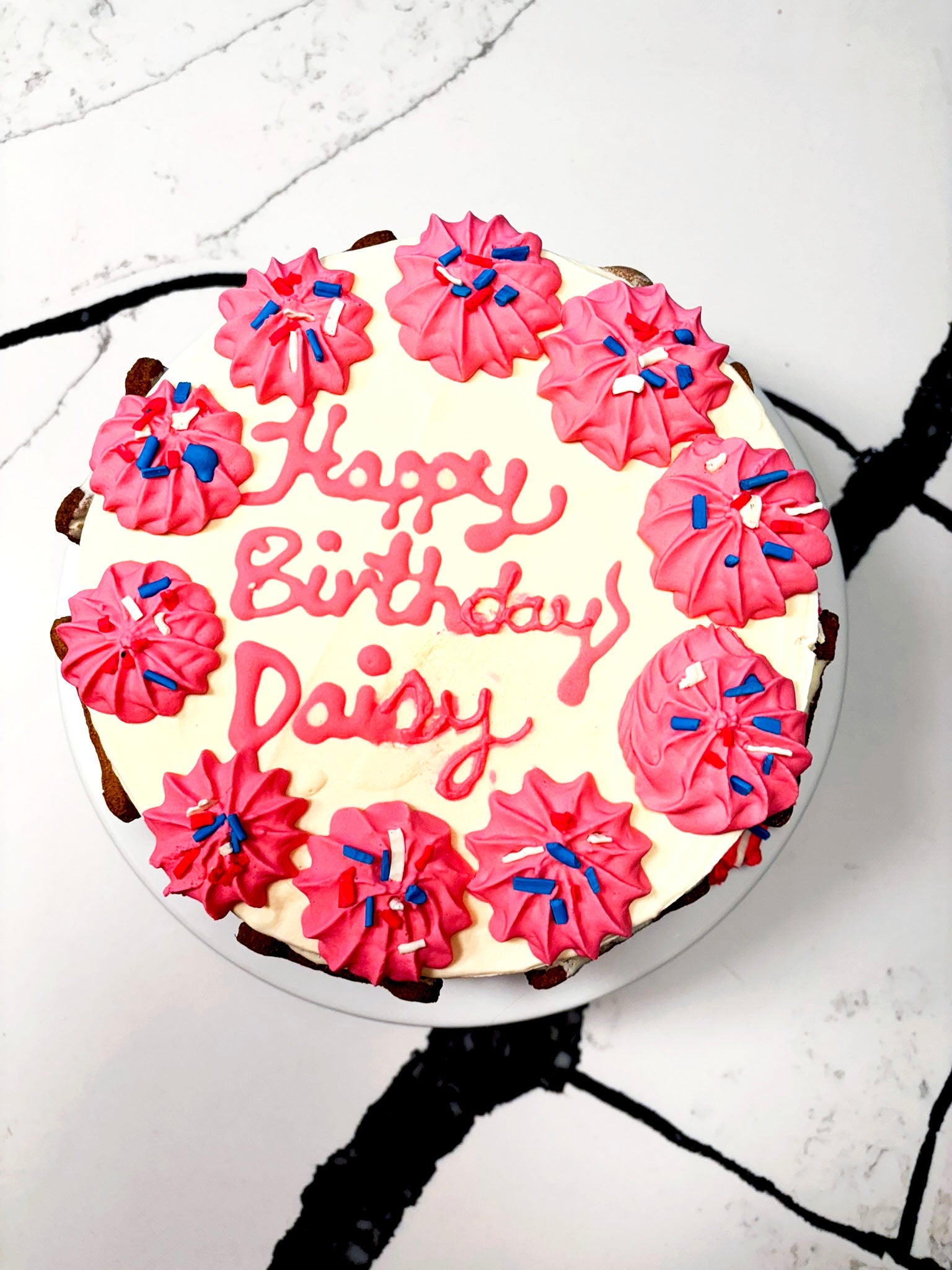 Organic Dog Birthday Cake Peanut Butter Banana Dog Cake