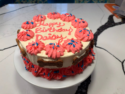 Organic Dog Birthday Cake Peanut Butter Banana Dog Cake