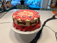 Load image into Gallery viewer, Organic Dog Birthday Cake Peanut Butter Banana Dog Cake
