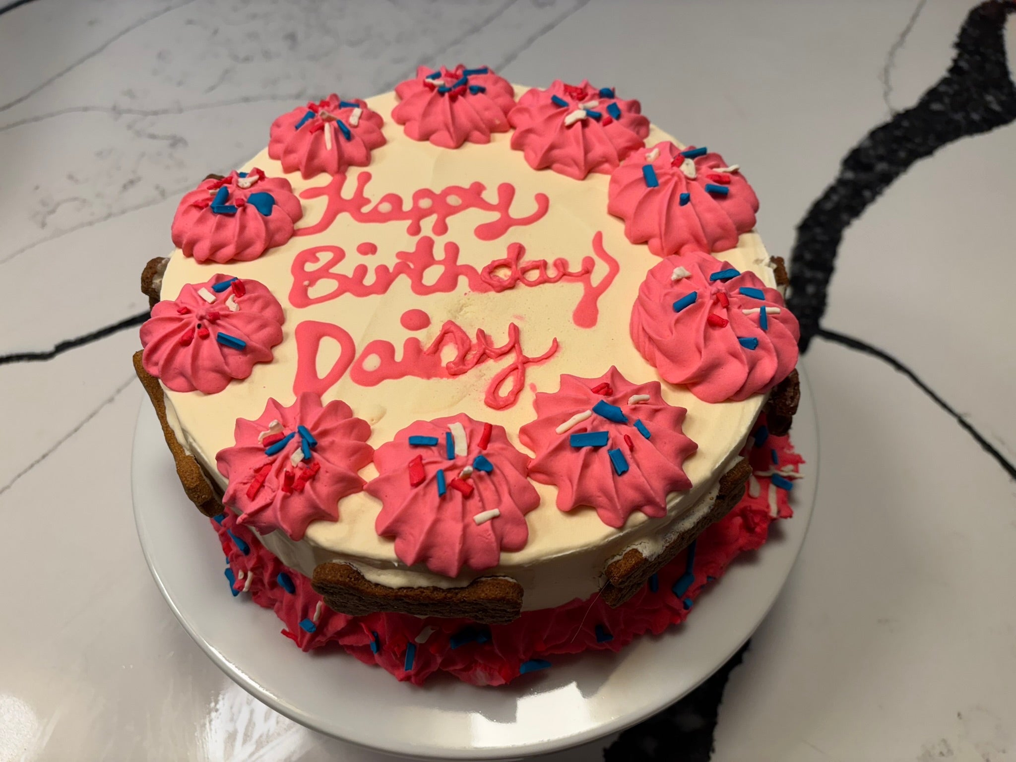 Organic Dog Birthday Cake Peanut Butter Banana Dog Cake