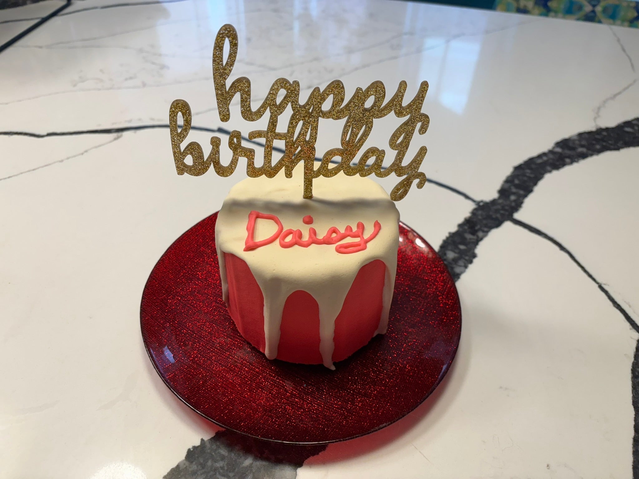 Organic Dog Birthday Gotcha Cake