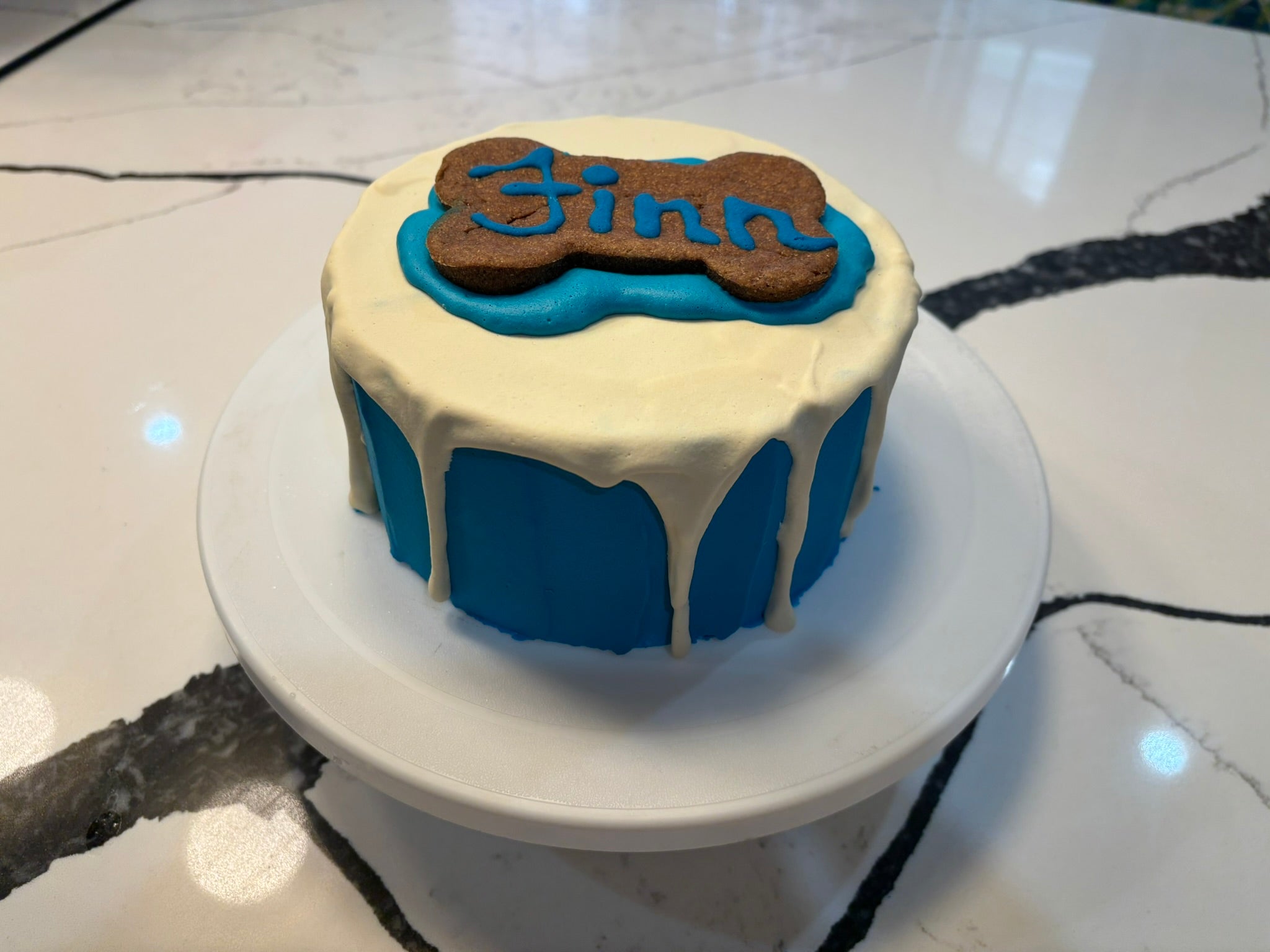 Organic Finn Birthday Dog Cake Peanut Butter Banana Dog Cake