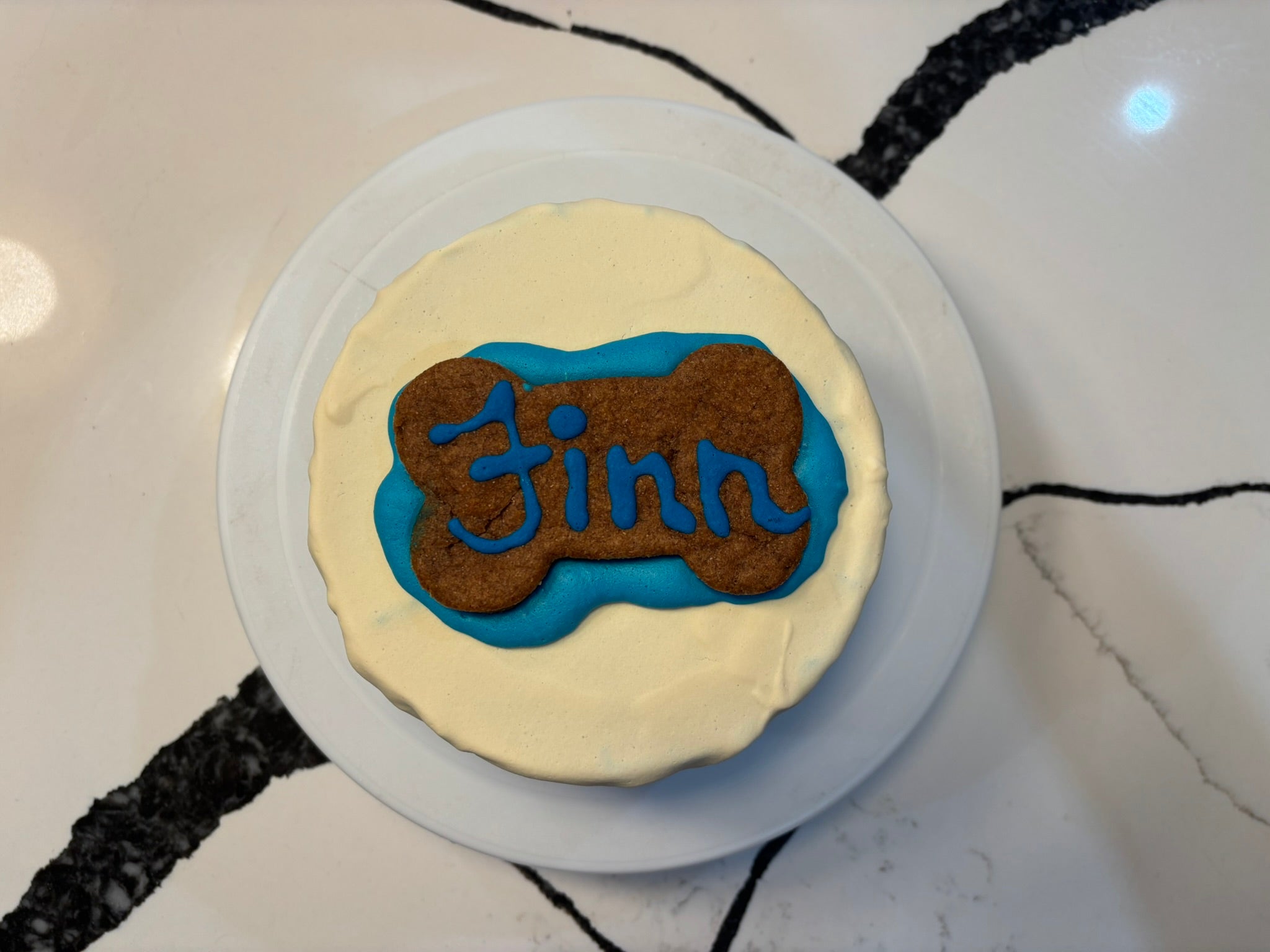 Organic Finn Birthday Dog Cake Peanut Butter Banana Dog Cake
