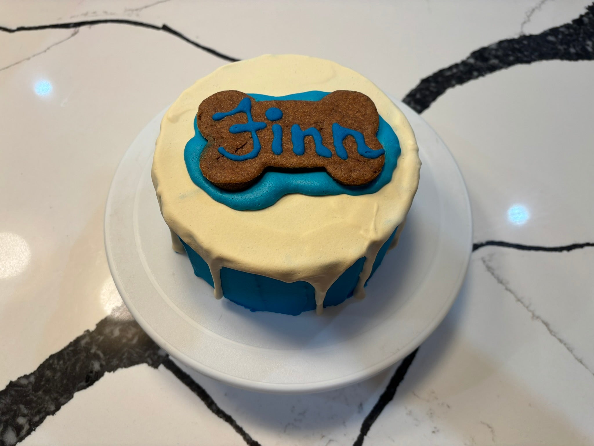Organic Finn Birthday Dog Cake Peanut Butter Banana Dog Cake