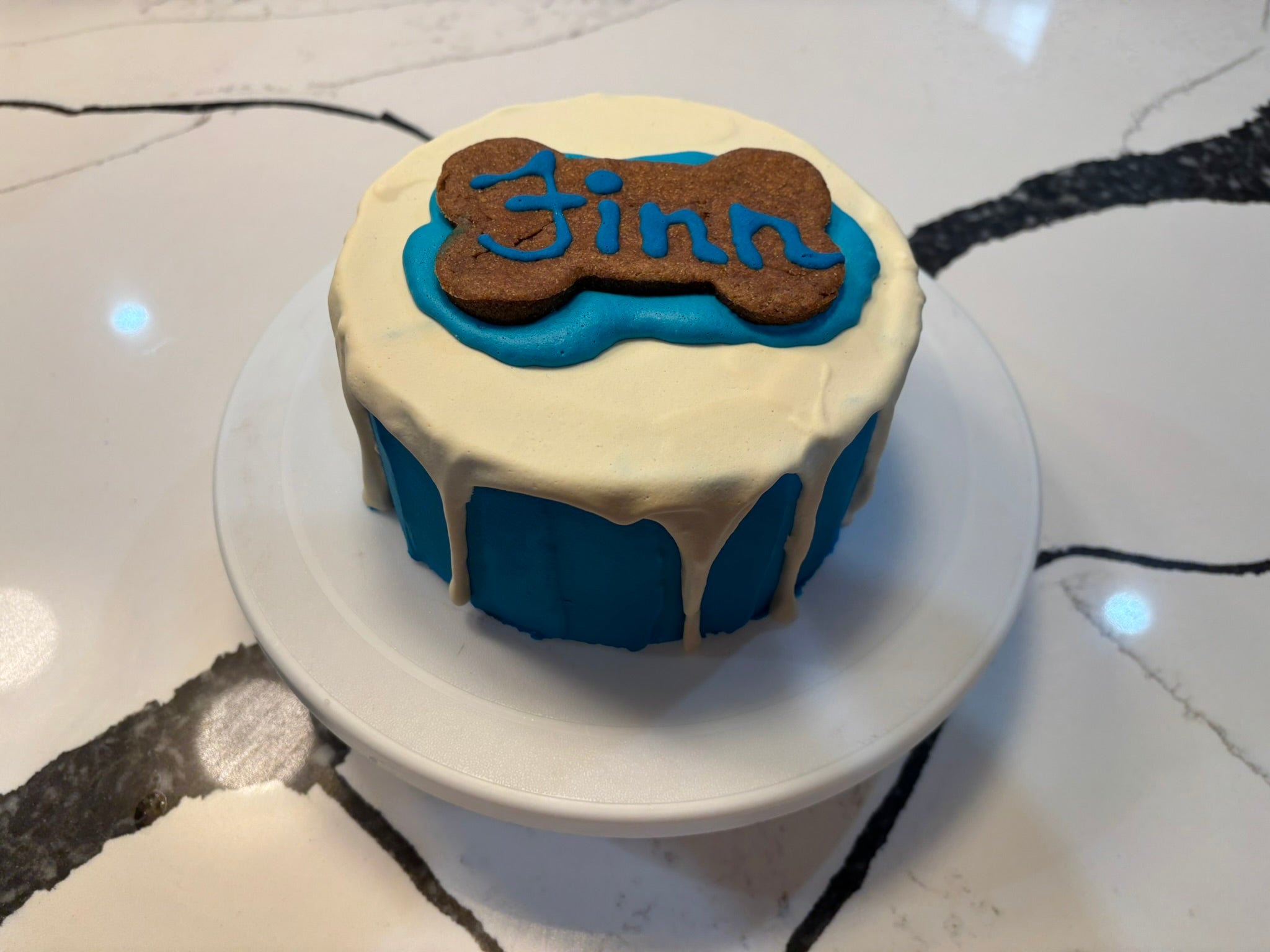 Organic Finn Birthday Dog Cake Peanut Butter Banana Dog Cake