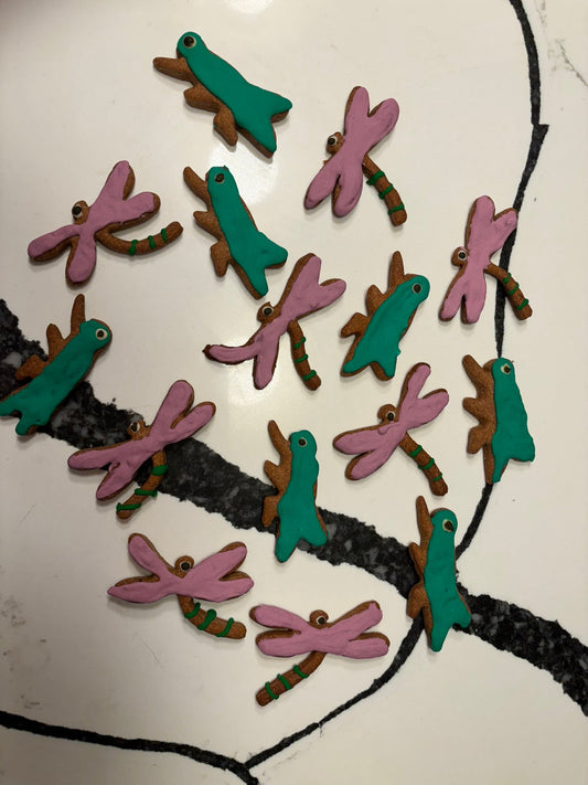 Organic Dragonfly and Grasshopper Cookies Dog Treats