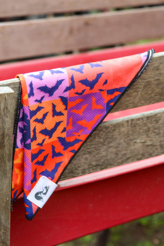 Spooky Bat Squares Dog Bandana - Southlake Paws