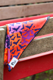 Spooky Bat Squares Dog Bandana