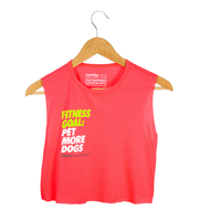 Fitness Goals Crop Top | Gift for Dog Lovers & Dog Owners