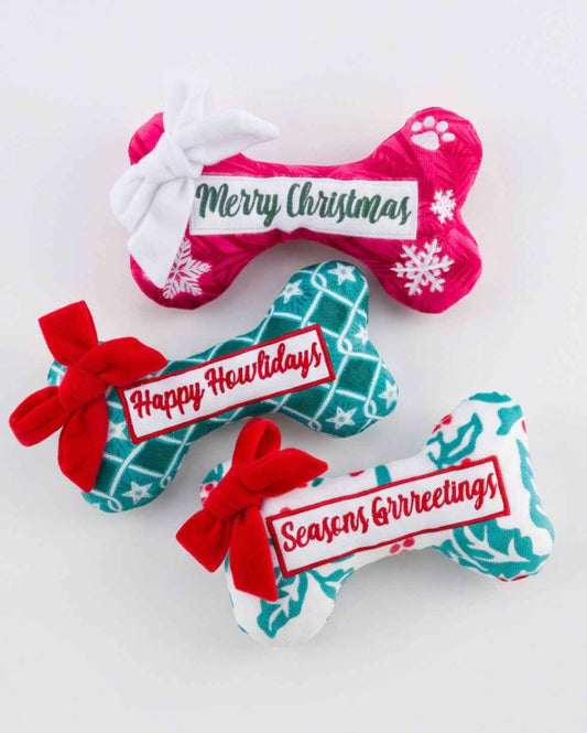 Holiday Bones | Christmas Dog Toys