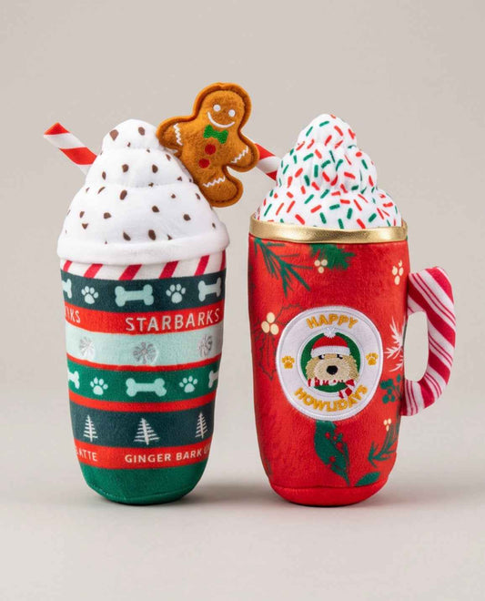 Ginger Bark Latte & Howliday Cheer Mug | Christmas Dog Toys