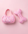Load image into Gallery viewer, Pink Checker Chewy Vuiton Bone
