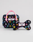 Load image into Gallery viewer, Black Monogram Chewy Vuiton Bone
