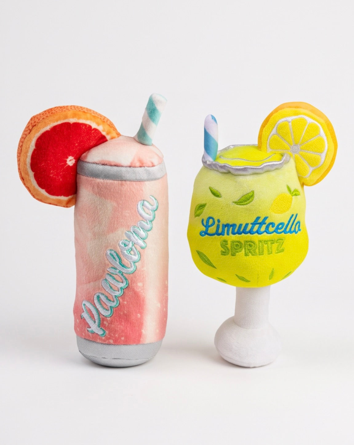 Limuttcello Spritz | Squeaky Plush Dog Toy with Crinkle & Mesh Lining