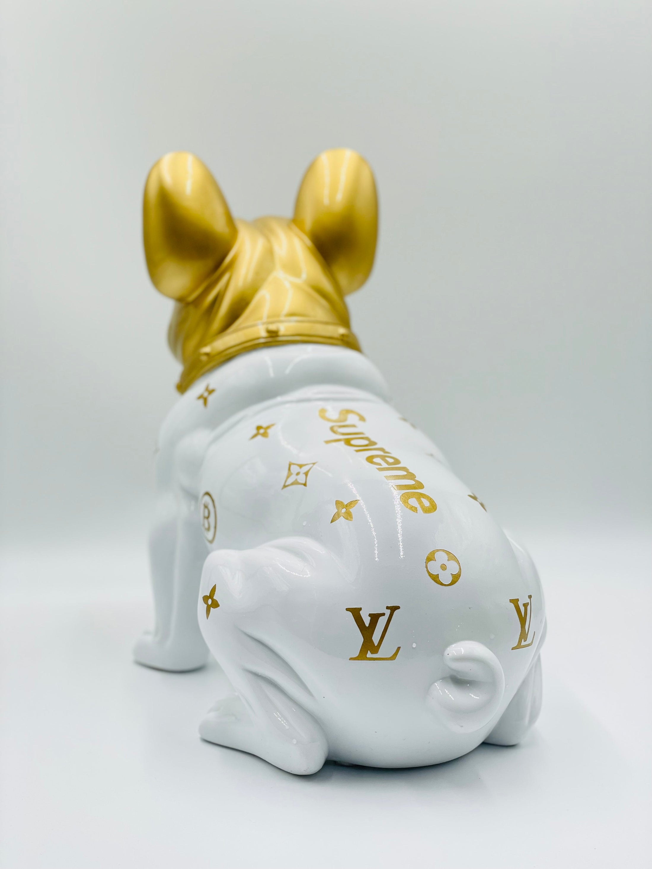 French Bulldog Sculpture - Louis Vuitton Edition - louis vuitton french bulldog sculpture, luxury sculpture, product image 4