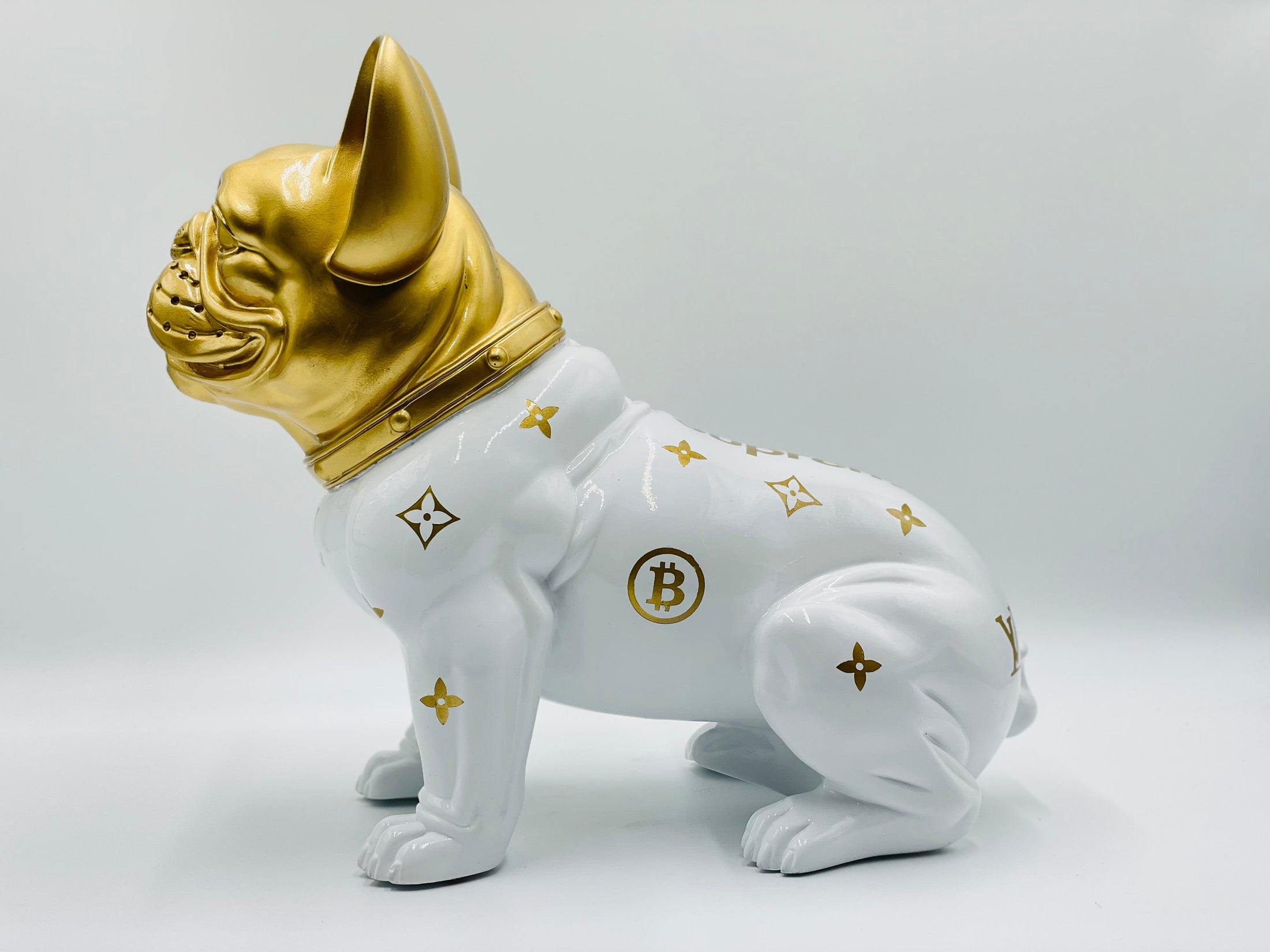 French Bulldog Sculpture - Louis Vuitton Edition - louis vuitton french bulldog sculpture, luxury sculpture, product image 3