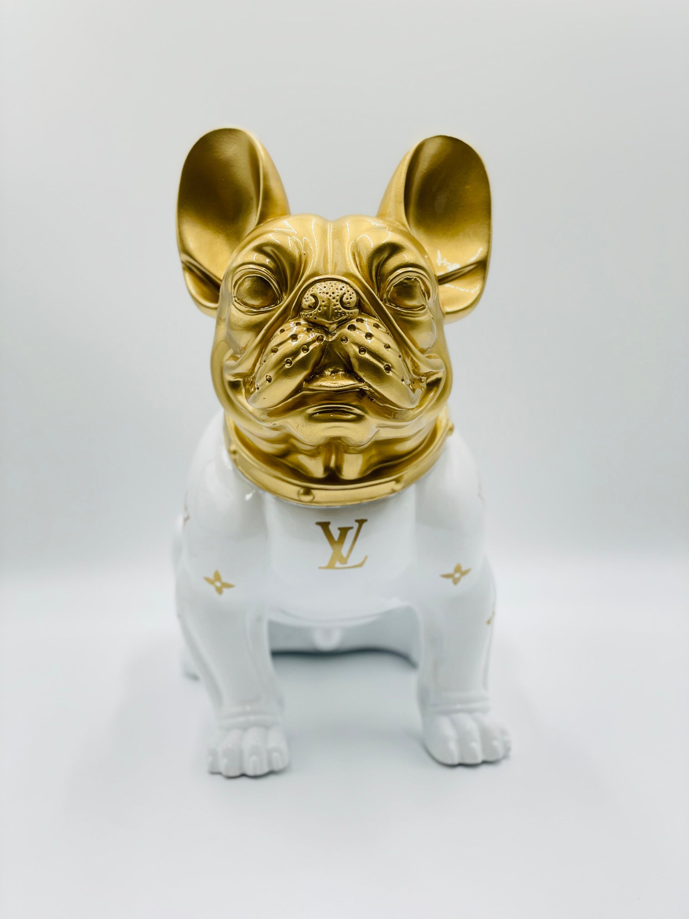 French Bulldog Sculpture - Louis Vuitton Edition - louis vuitton french bulldog sculpture, luxury sculpture, product image 2